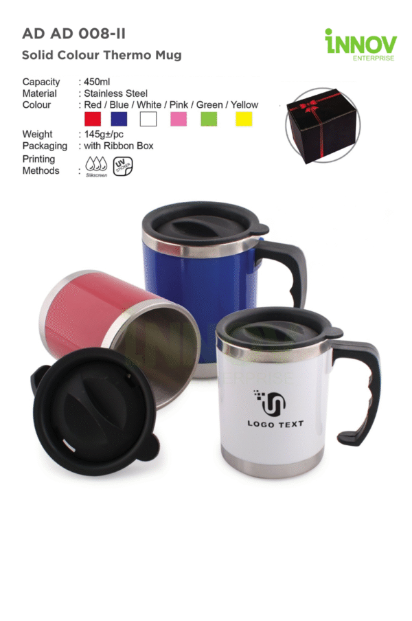 AD AD 008-II Solid Colour Thermo Mug