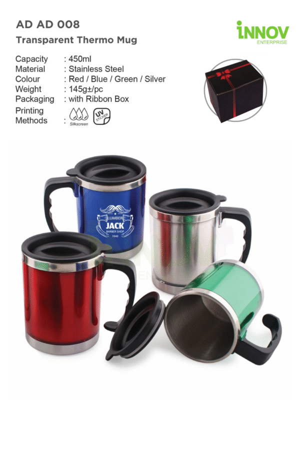AD AD 008 Transparent Thermo Mug